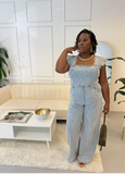 Light Wash Denim Jumpsuit