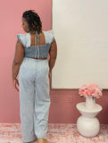 Light Wash Denim Jumpsuit