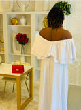 Off The Shoulder Ruffle Dress