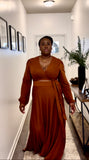Chocolate Two Piece Skirt Set