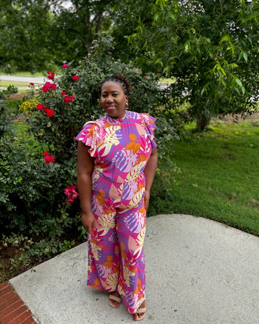 Floral Print Jumpsuit