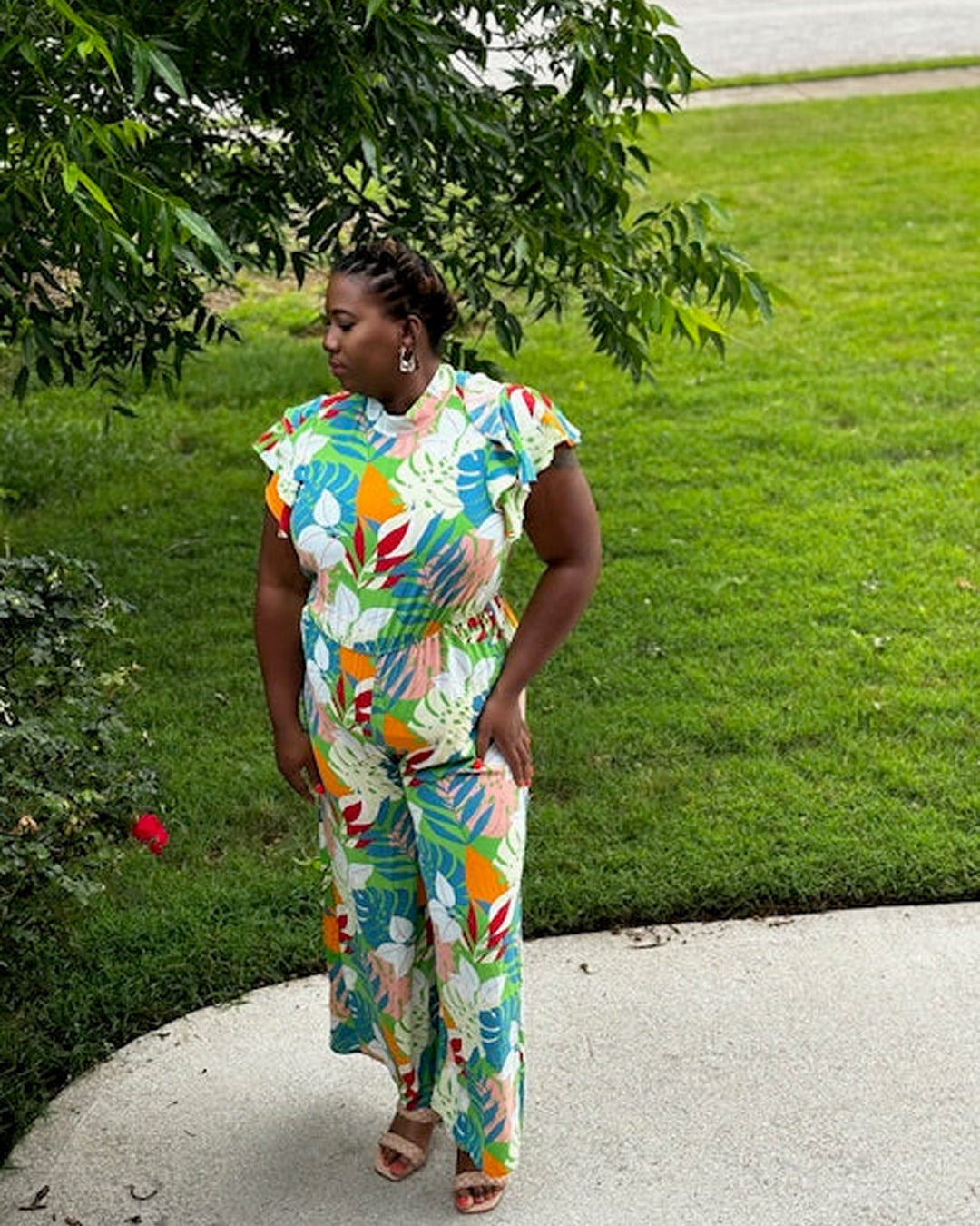 Floral Print Jumpsuit
