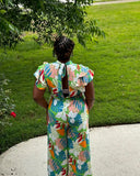 Floral Print Jumpsuit