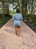 Distressed Denim Romper